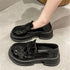 Patent Leather All-Match Clogs Platform Loafers
